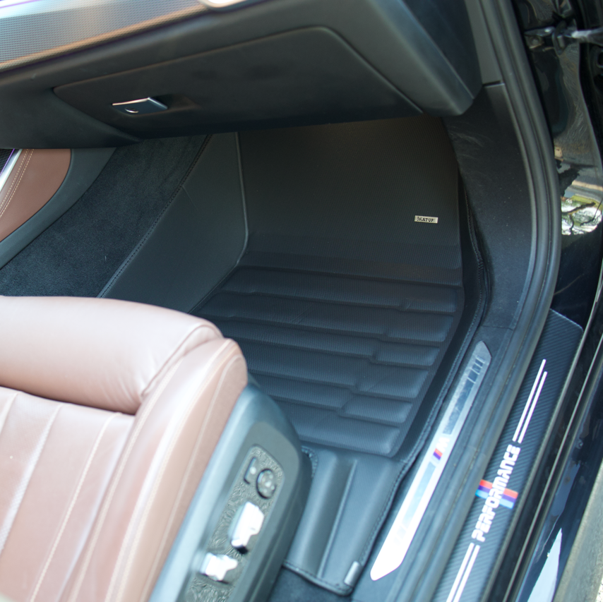 BMW 5 Series (PHEV) 2024-2027 custom-fit floor mats by Mat Up! – rows 1 & 2