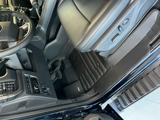 Tapis de sol pour Ford F150 SuperCrew (sans coffre de rangement) 2015-2026 | Couvre les rangées 1 et 2