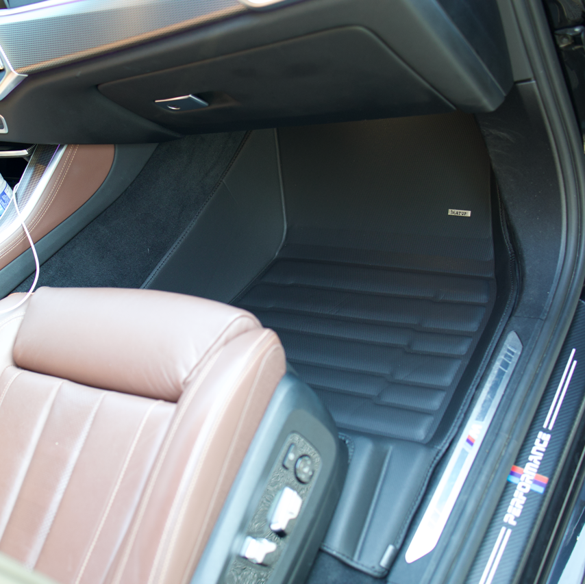 BMW 5 Series (Gas) 2024-2027 custom-fit floor mats by Mat Up! – rows 1 & 2