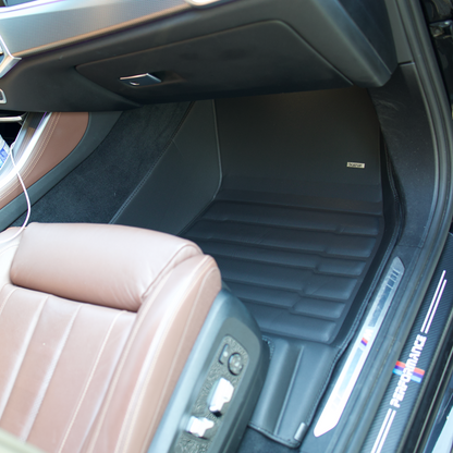 BMW 5 Series (Gas) 2024-2027 custom-fit floor mats by Mat Up! – rows 1 & 2