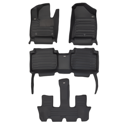 Hyundai Santa Fe Gas (6 Seat) 2024-2027 custom-fit floor mats by Mat Up!, photo 1 of 6