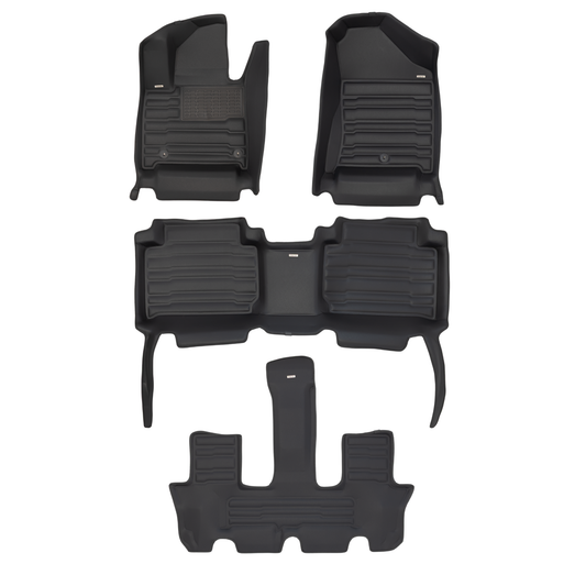 Hyundai Santa Fe Gas (6 Seat) Floor Mats 2024-2027 | Covers Row 1, 2 & 3