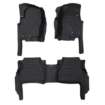 Tapis de sol Nissan Frontier Crew Cab 2022-2027 | Couvre les rangées 1 et 2