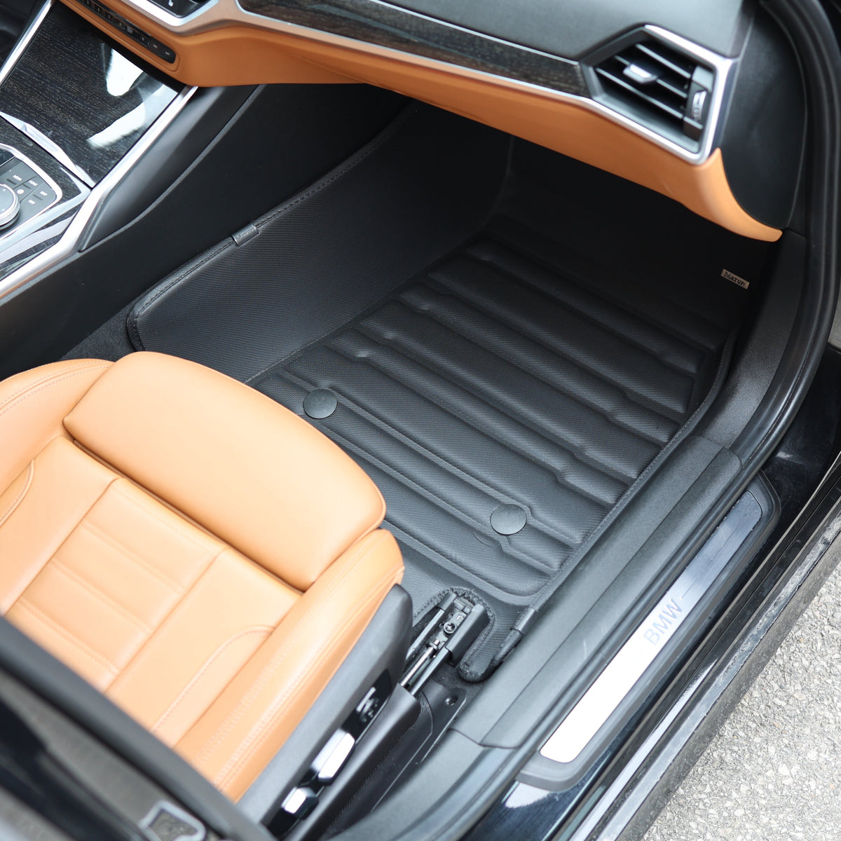 BMW custom-fit all-weather floor mats by Mat Up!, installed