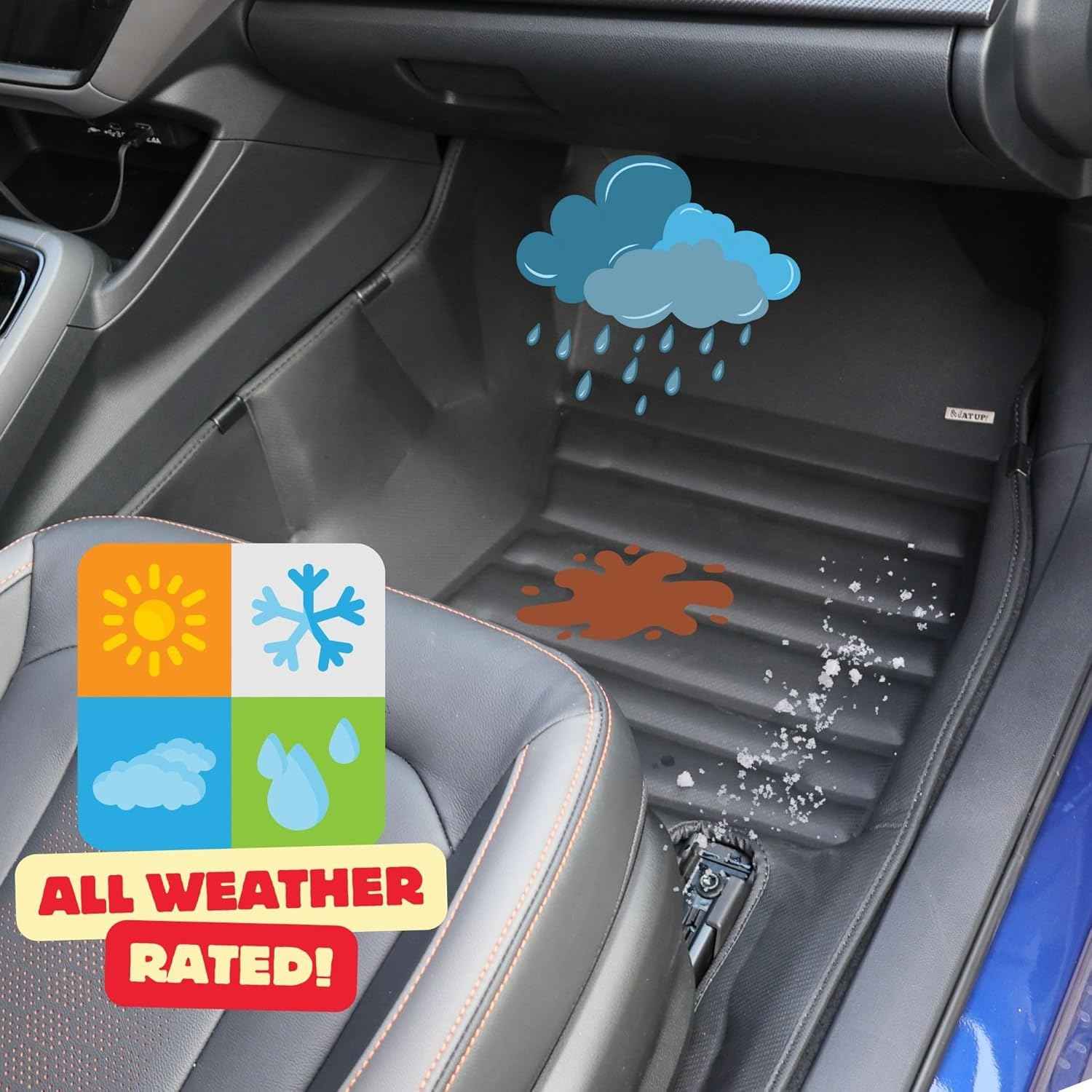 Toyota Tundra (CrewMax) Floor Mats 2022-2026 | Covers Row 1 & 2