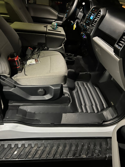 Mat Up! all-weather floor mats for Ford F150 Front Bench Seat 2015-2026