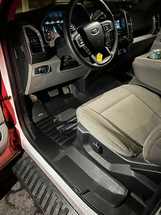Tapis de sol pour banquette avant Ford F150 2015-2026 | Couvre les rangées 1 et 2