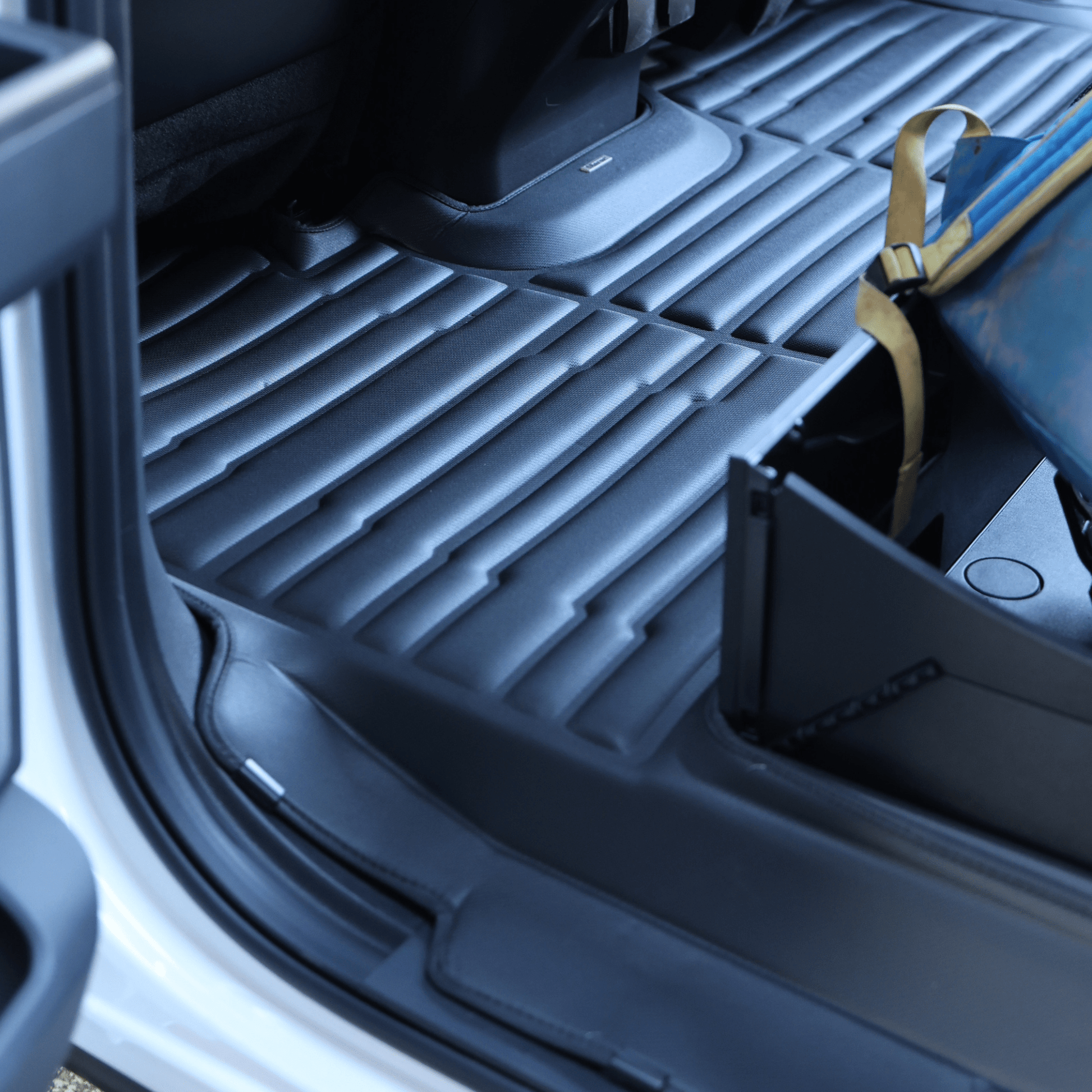 Ford F250 F350 F450 2017 - 2025 without storage box under rear seats - Mat up! Car Mats