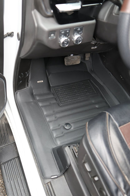 Mat Up! For Chevrolet Silverado 1500 (Double Cab) 2019 - 2025 Covers Row 1 & 2 - Mat up! Car Mats
