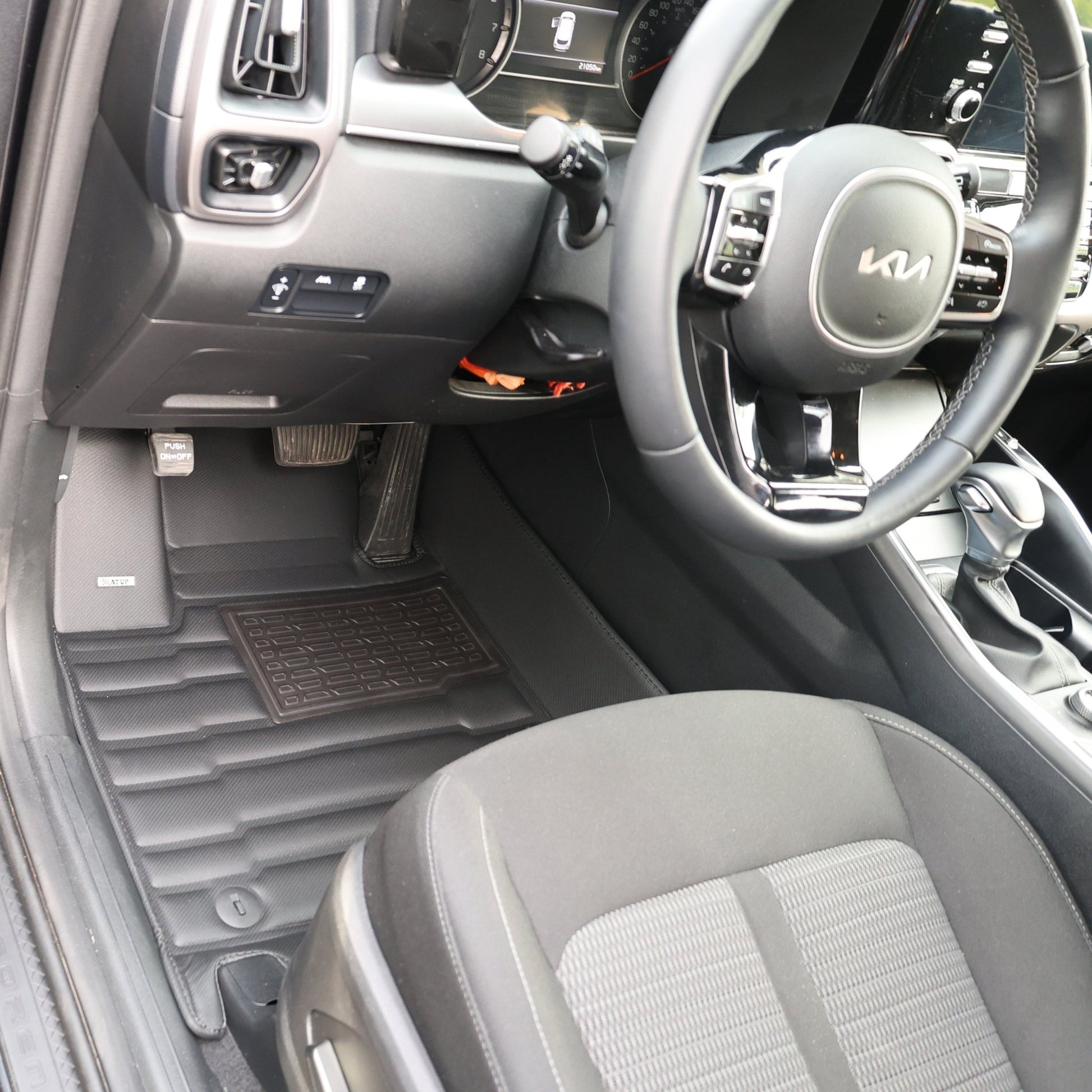 Mat Up! For Kia Sorento (7 seater) (GAS) (Non - Hybrid) 2021 - 2025 Covers Row 1,2 and 3 - Mat up! Car Mats